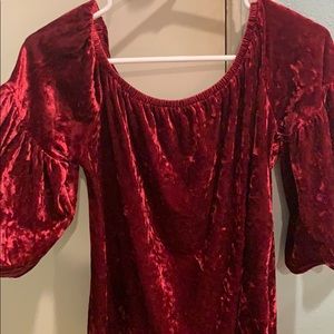 Red Velvet Top